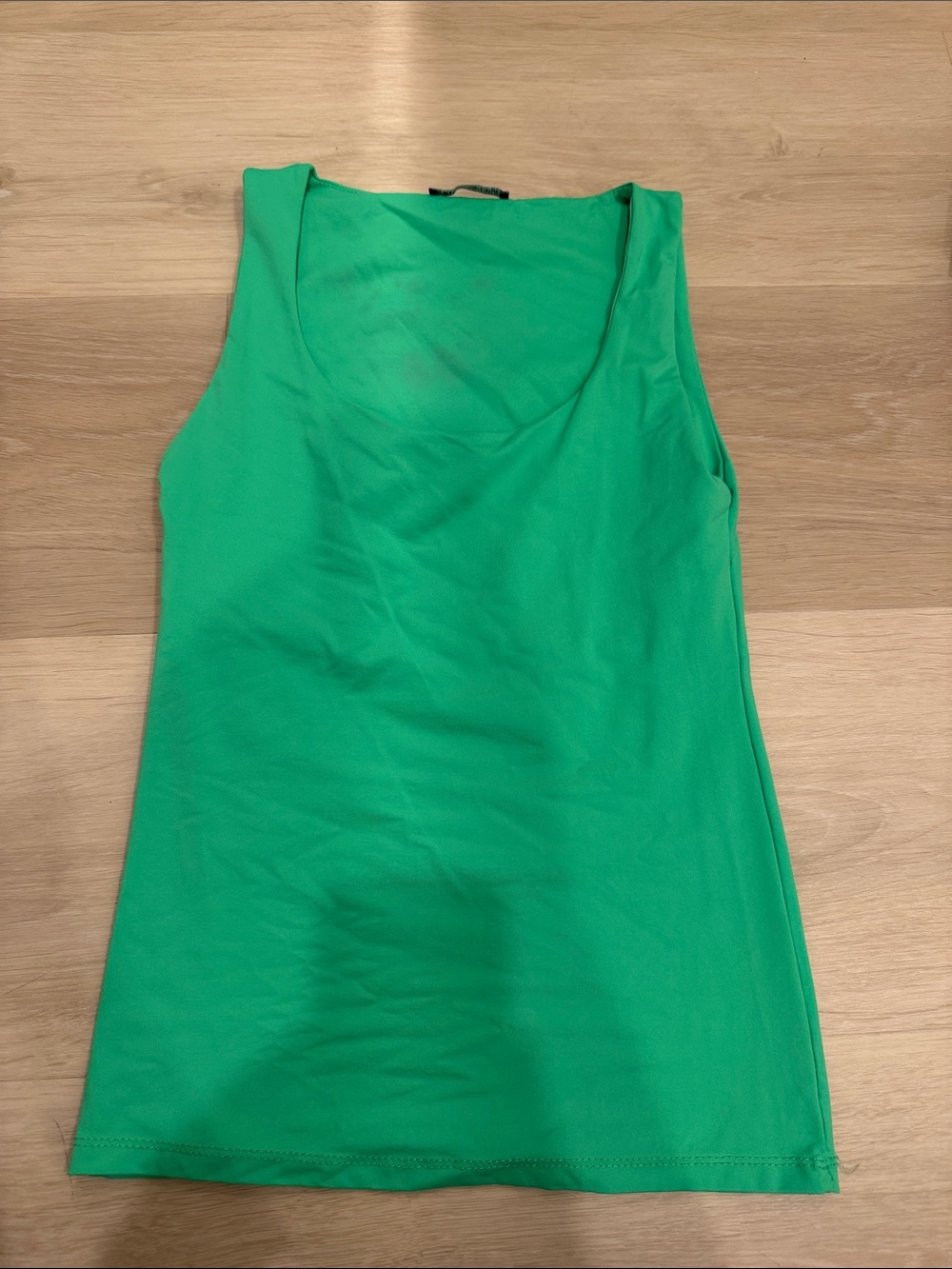 Zara Bright Green Scoop Neck Tank